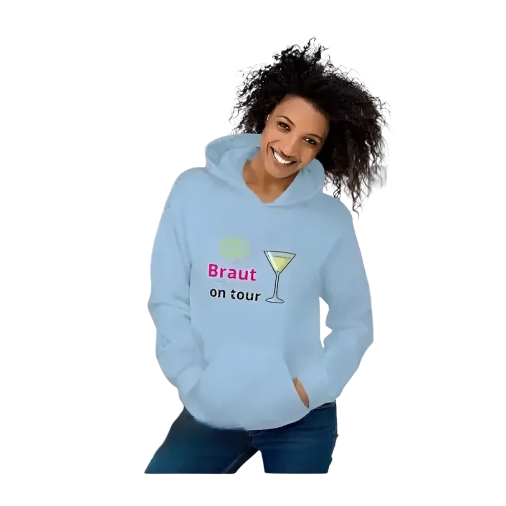 Grafik Damen Hoodie in verschiedenen Größen, Hochzeitskapuzenpullover für Frauen, Junggesellinnenabschied, von BUYATHOME24