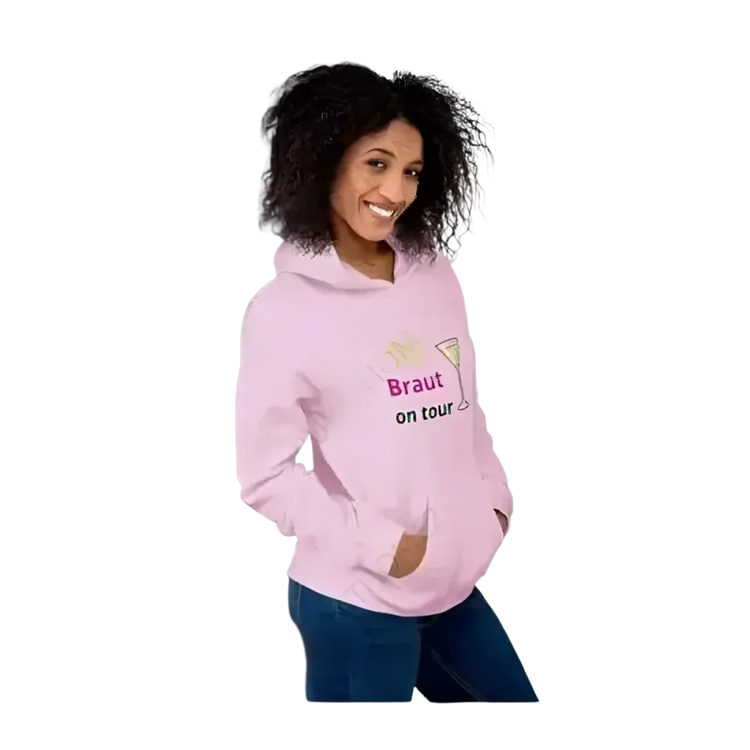 Grafik Damen Hoodie von BUYATHOME24, Hochzeit Kapuzenpullover für Damen, Braut Hoodie in S-5XL, bequem und stilvoll.