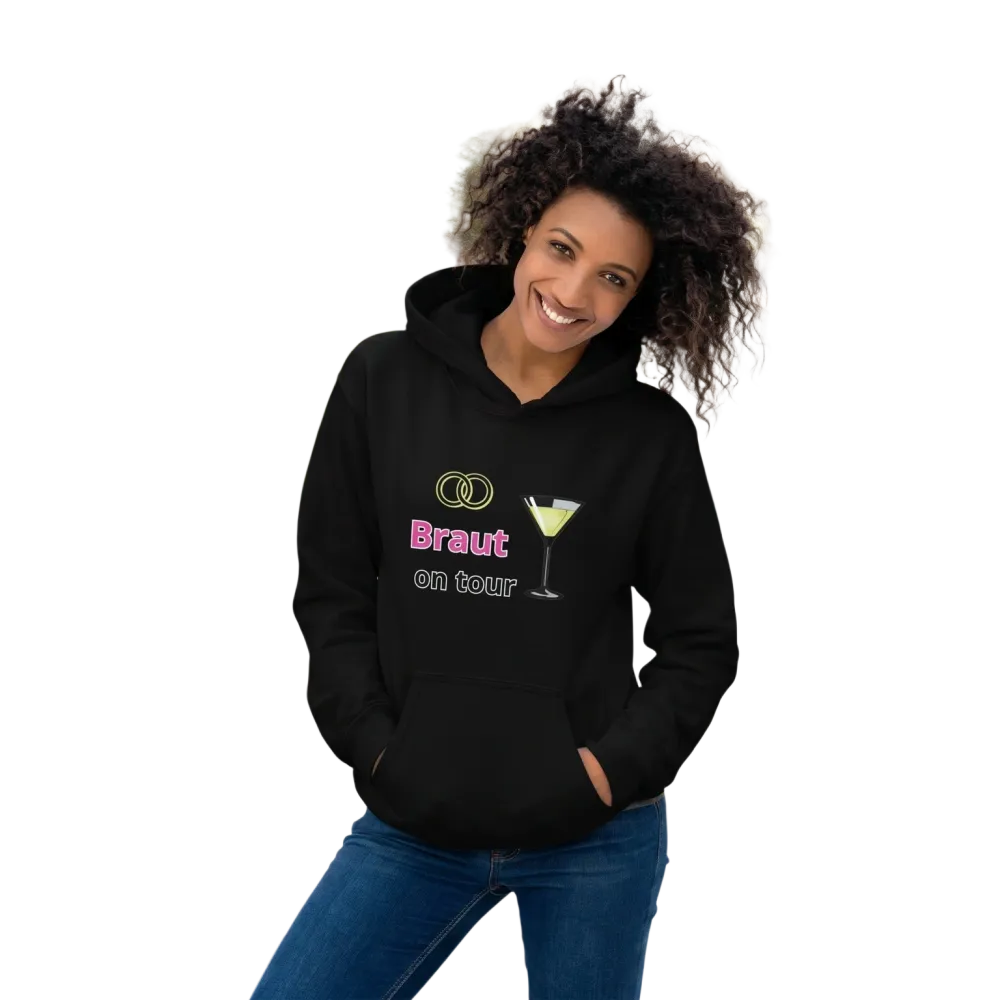 Hochzeits-Hoodie für Damen von BUYATHOME24 mit Grafik, in S-5XL, perfekt für Junggesellinnenabschied, bequemer Damen Kapuzenpullover