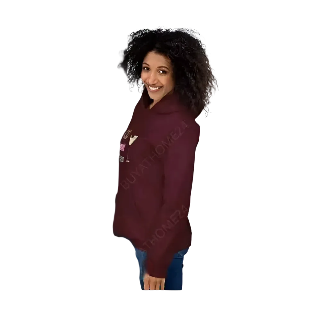 Grafik Damen Hoodie von BUYATHOME24, Hochzeit Kapuzenpullover für Frauen in S bis 5XL, mit Hochzeitsmotiv, gender-neutral Design