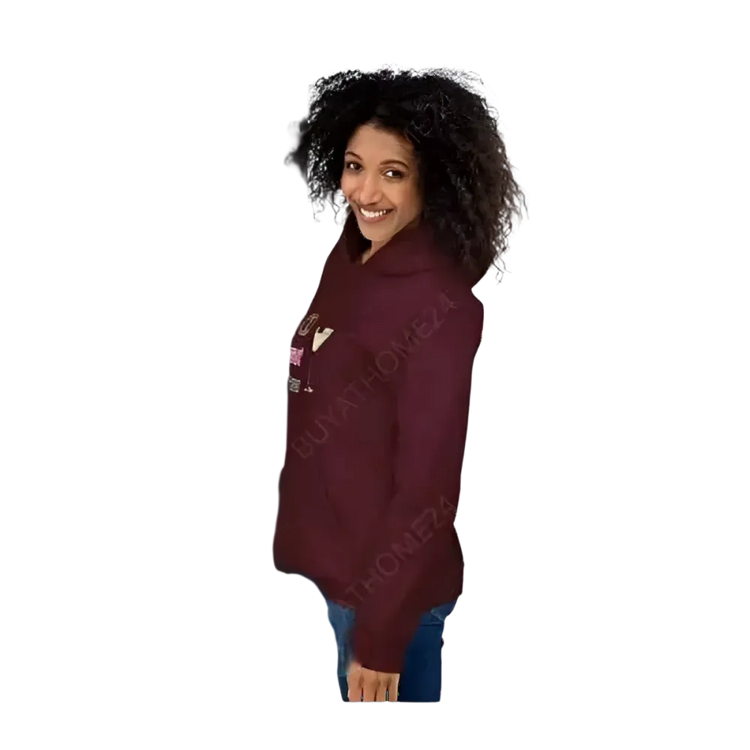 Grafik Damen Hoodie von BUYATHOME24, Hochzeit Kapuzenpullover für Frauen in S bis 5XL, mit Hochzeitsmotiv, gender-neutral Design