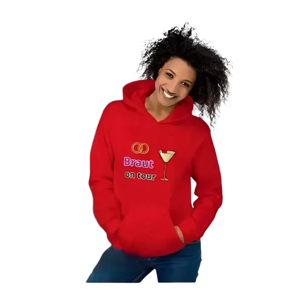 Hochzeit Damen Hoodie mit Grafik, Braut Hoodie in S-5XL, bequemer Kapuzenpullover für Junggesellinnenabschied, von BUYATHOME24