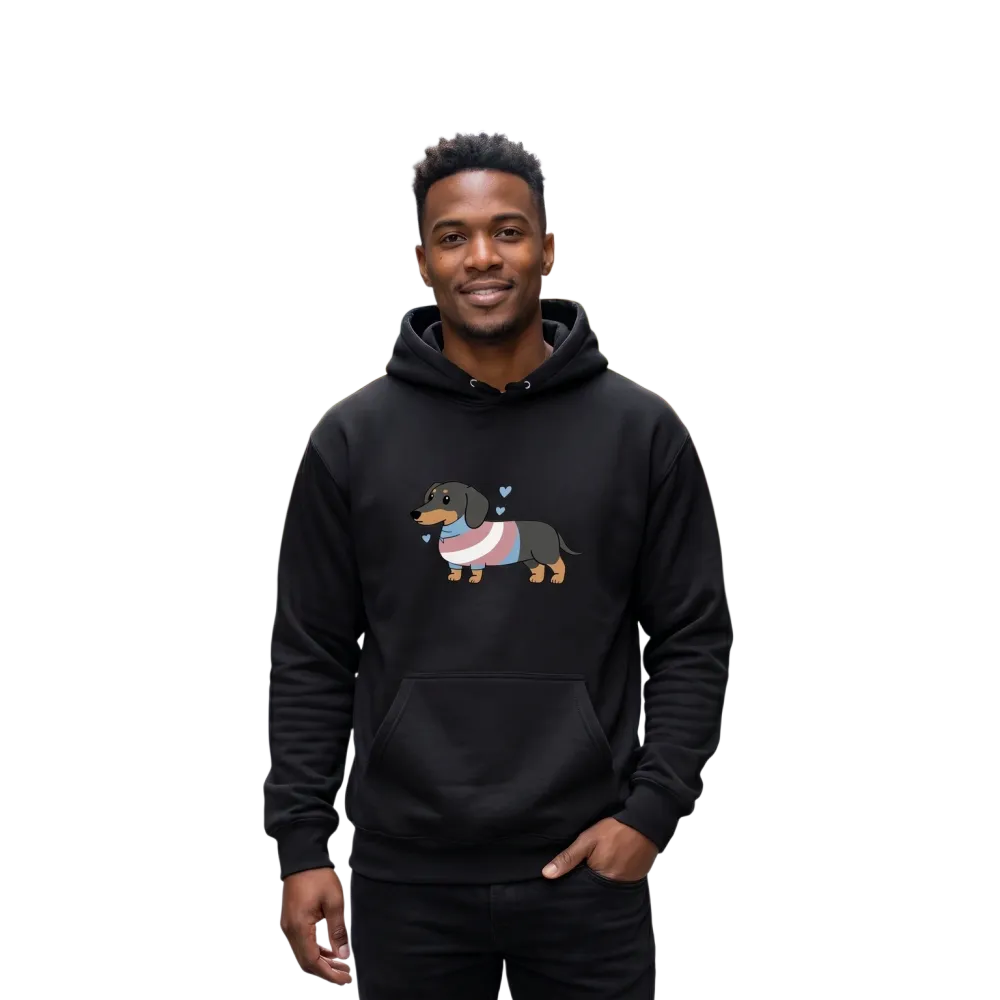 Unisex Kinder Kapuzenpullover mit Dackel-Tierdruck, grafischer Hoodie für 4-12 Jahre, bequem und kindgerecht.