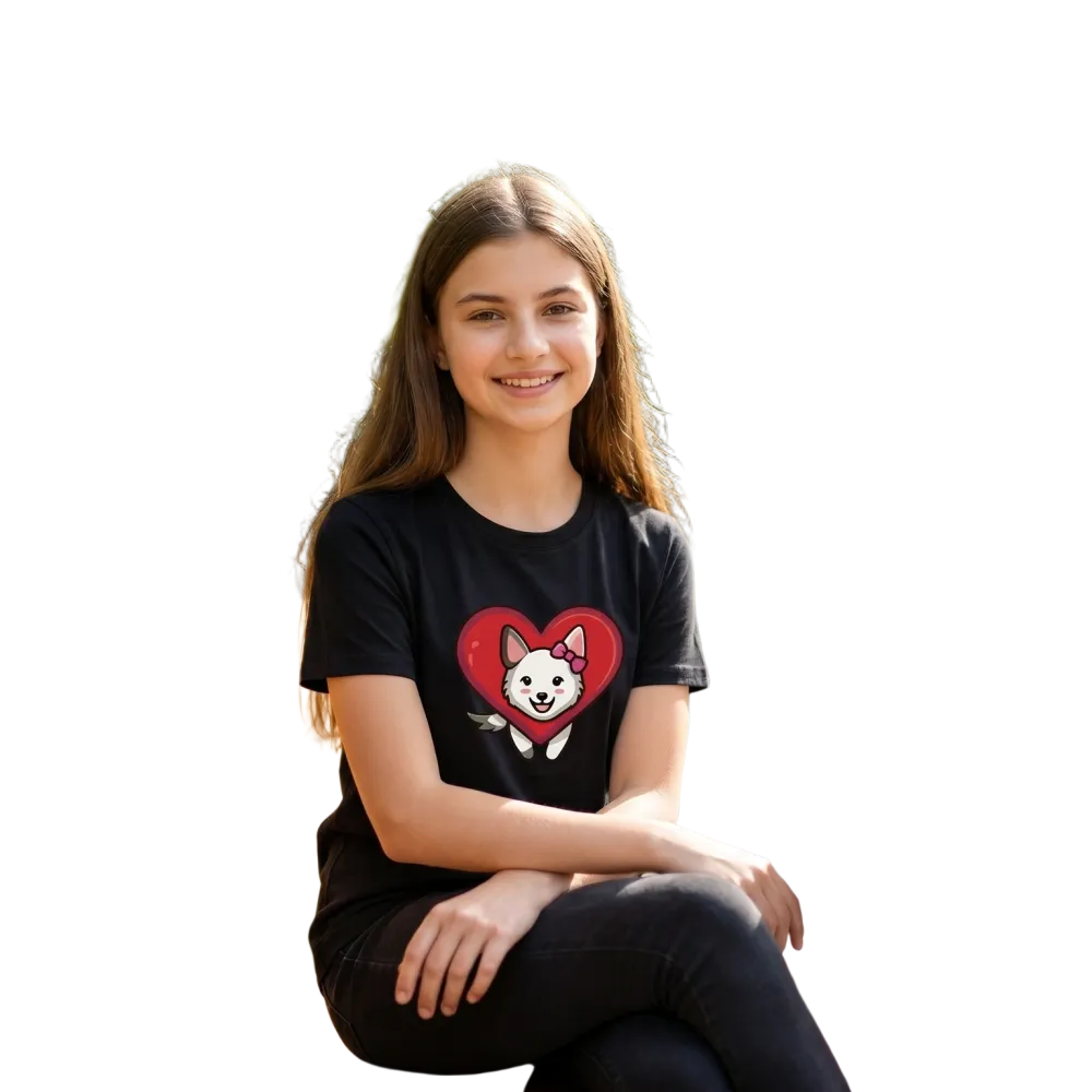 Unisex Hund Tierdruck Kurzarm T-Shirt für Kinder 3-14 Jahre, personalisierbar, mit grafikempfindlichem Design in lebendigen Farben.