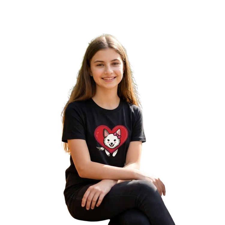 Unisex Hund Tierdruck Kurzarm T-Shirt für Kinder 3-14 Jahre, personalisierbar, mit grafikempfindlichem Design in lebendigen Farben.