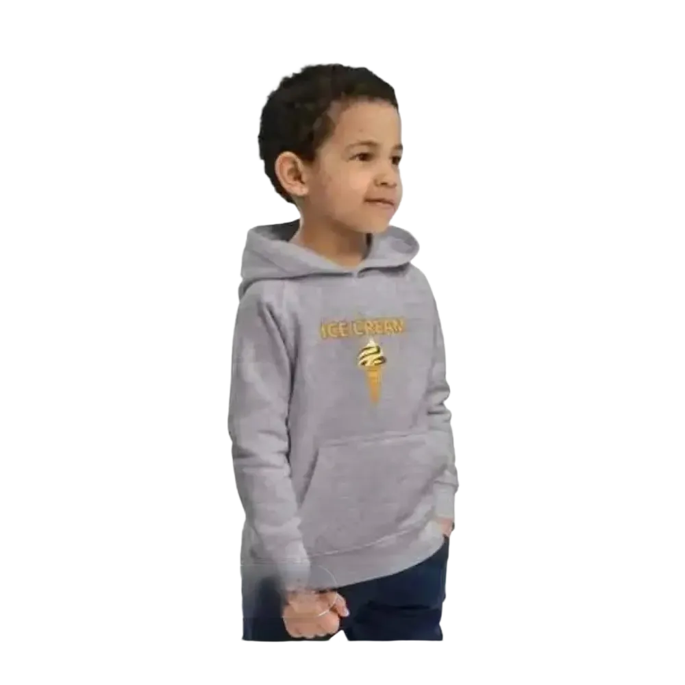 Unisex Kinder Hoodie mit Eiscreme-Motiv, Baumwolle, für Jungen, 4-12 Jahre, doppel lagig, bequemer Pullover von BUYATHOME24