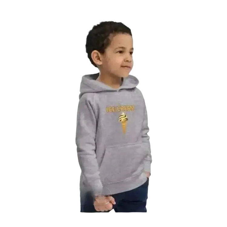 Unisex Kinder Hoodie mit Eiscreme-Motiv, Baumwolle, für Jungen, 4-12 Jahre, doppel lagig, bequemer Pullover von BUYATHOME24