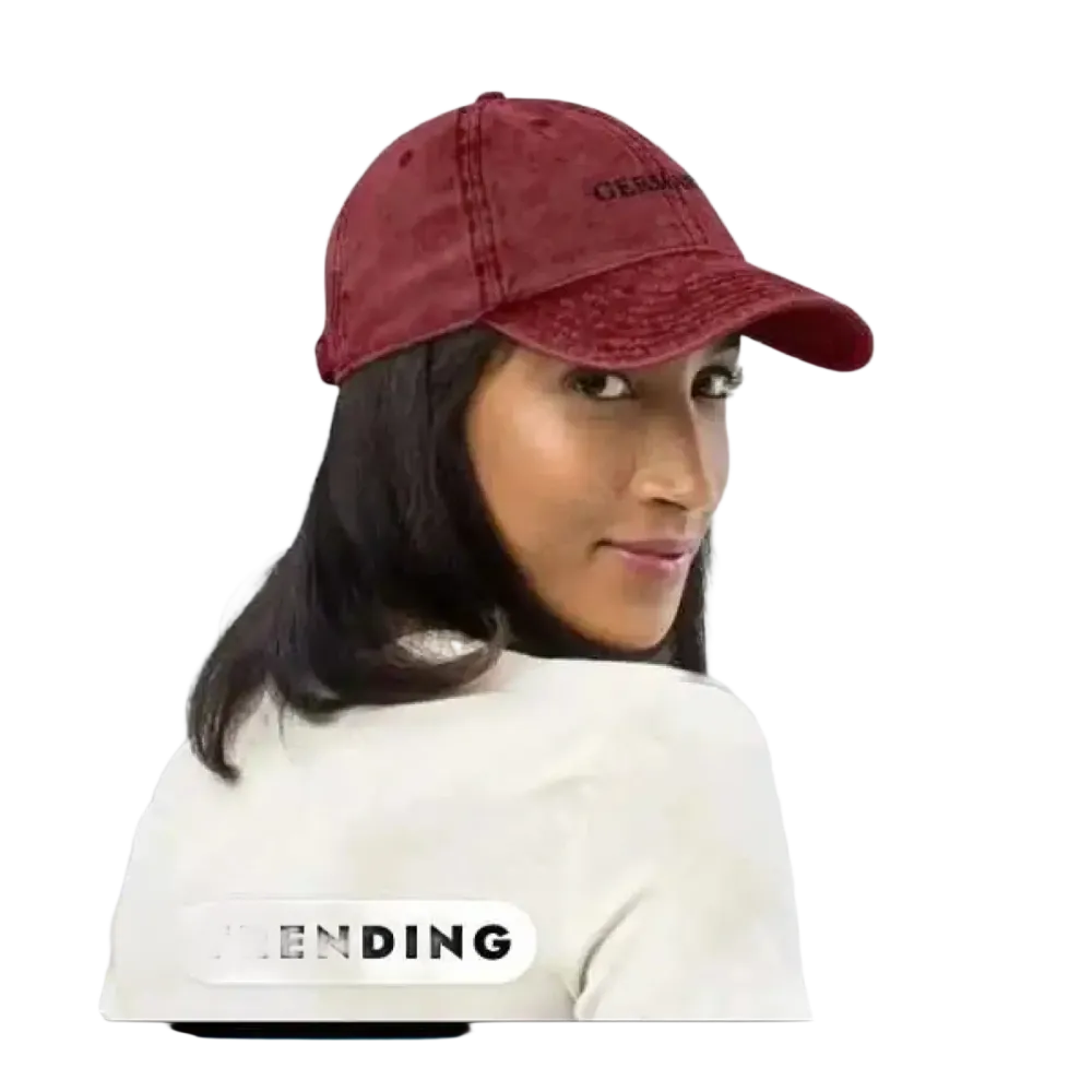Vintage Jeans Baseball Cap für Damen, verstellbarer Umfang 47-59 cm, aus Baumwolle, stilvoller Retro-Look