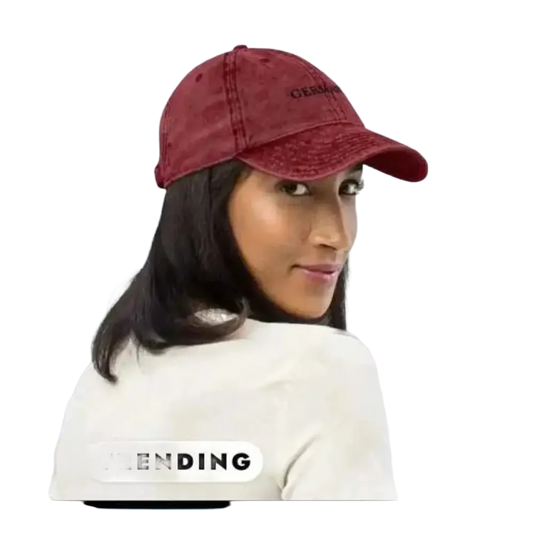 Vintage Jeans Baseball Cap für Damen, verstellbarer Umfang 47-59 cm, aus Baumwolle, stilvoller Retro-Look