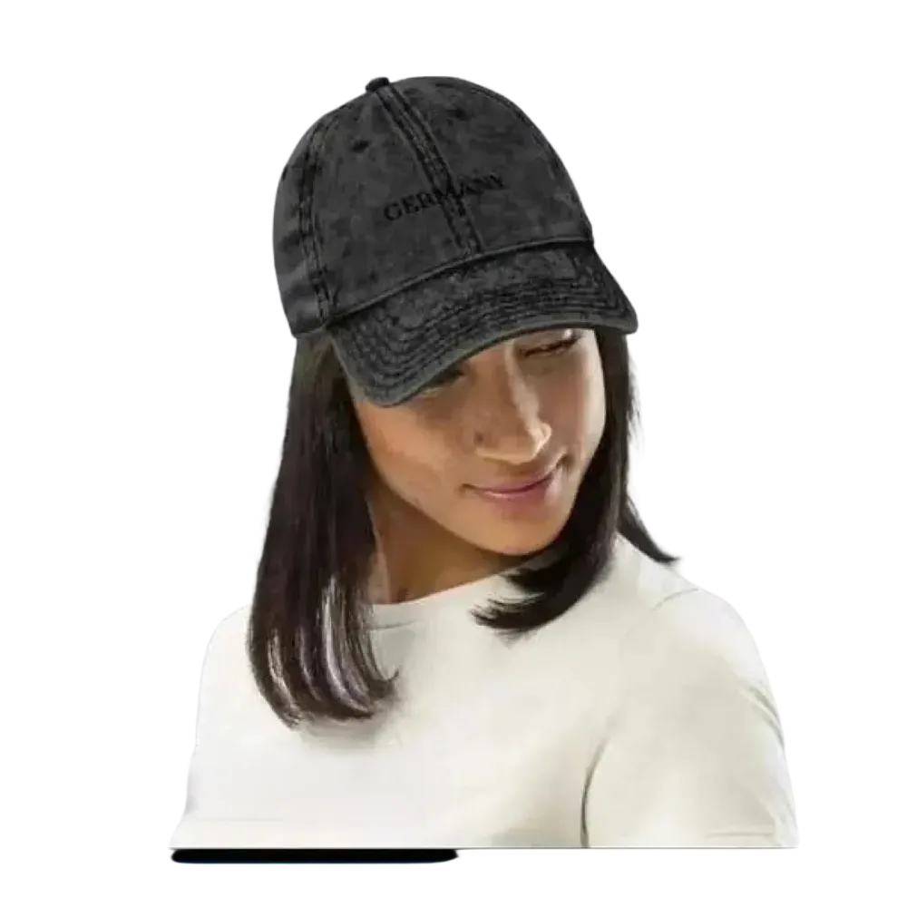 Vintage Jeans Baseball Cap aus Baumwolle, verstellbar 47-59 cm, stilvoll für Damen, modisches Accessoire