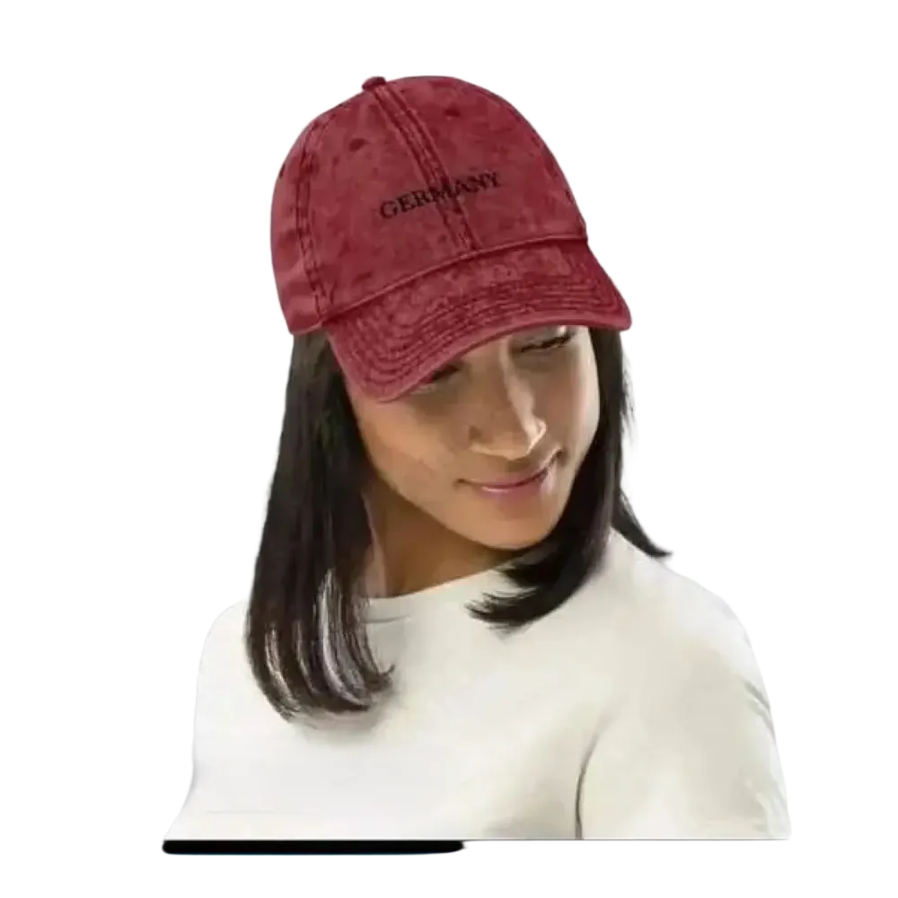 Vintage Jeans Baseball Cap aus Baumwolle mit verstellbarem Umfang für Damen, stylischer Look, Größe 47-59 cm