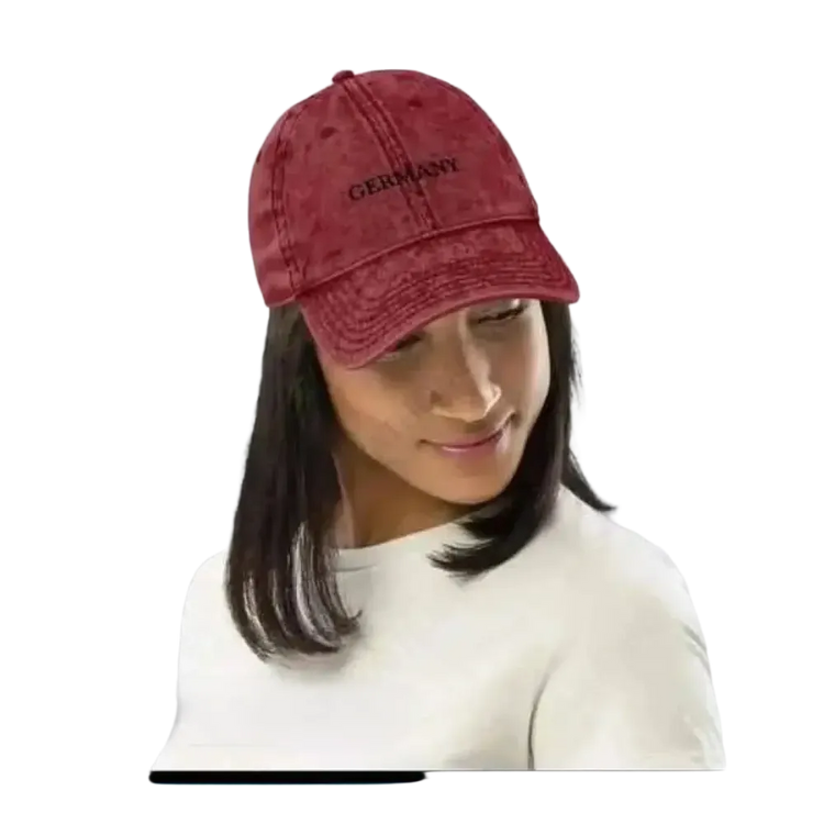 Vintage Jeans Baseball Cap aus Baumwolle mit verstellbarem Umfang für Damen, stylischer Look, Größe 47-59 cm