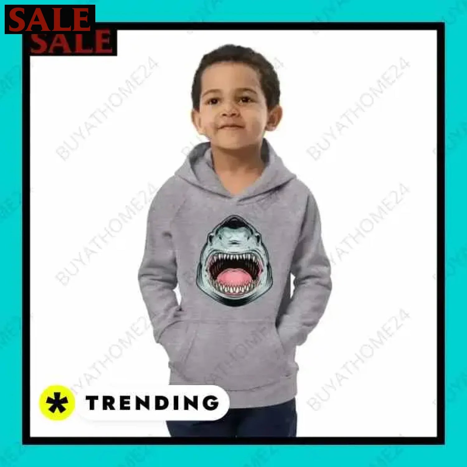 Jungen Baumwolle Hoodie für Kinder von 4 bis 12 Jahren bei BuyAtHome24  Textildruck BUYATHOME24, T-Shirts BUYATHOME24, Hoodies BUYATHOME24,  Hosen BUYATHOME24, Jacken BUYATHOME24, Schuhe BUYATHOME24