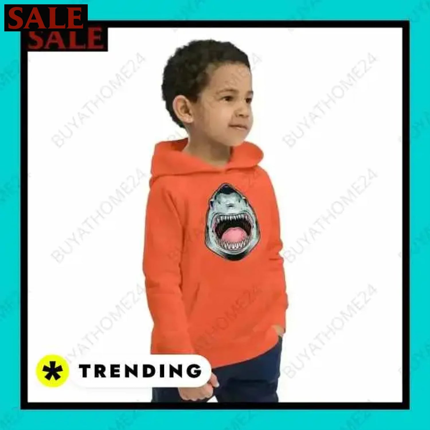 Jungen Baumwolle Hoodie für Kinder von 4 bis 12 Jahren bei BuyAtHome24  Textildruck BUYATHOME24, T-Shirts BUYATHOME24, Hoodies BUYATHOME24,  Hosen BUYATHOME24, Jacken BUYATHOME24, Schuhe BUYATHOME24