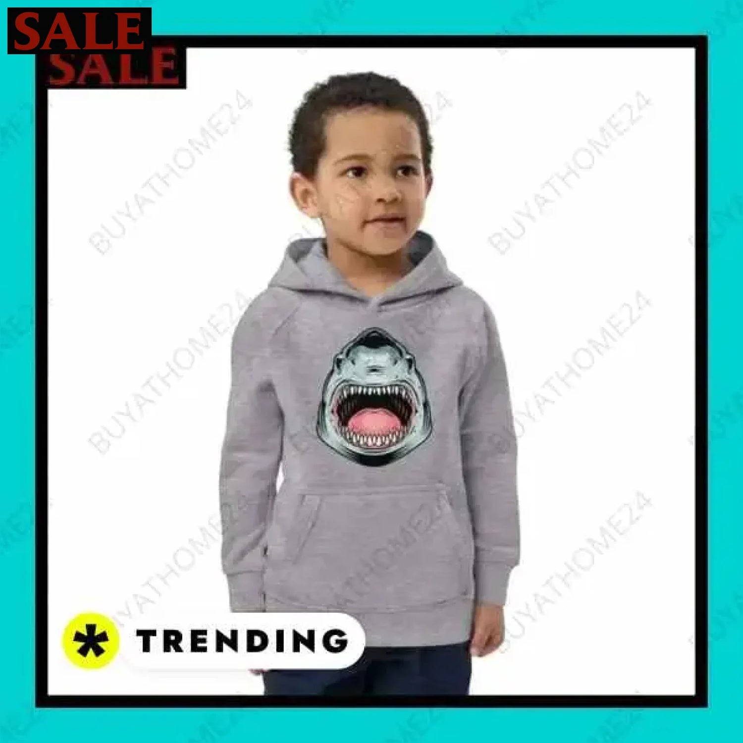 Jungen Baumwolle Hoodie für Kinder von 4 bis 12 Jahren bei BuyAtHome24  Textildruck BUYATHOME24, T-Shirts BUYATHOME24, Hoodies BUYATHOME24,  Hosen BUYATHOME24, Jacken BUYATHOME24, Schuhe BUYATHOME24