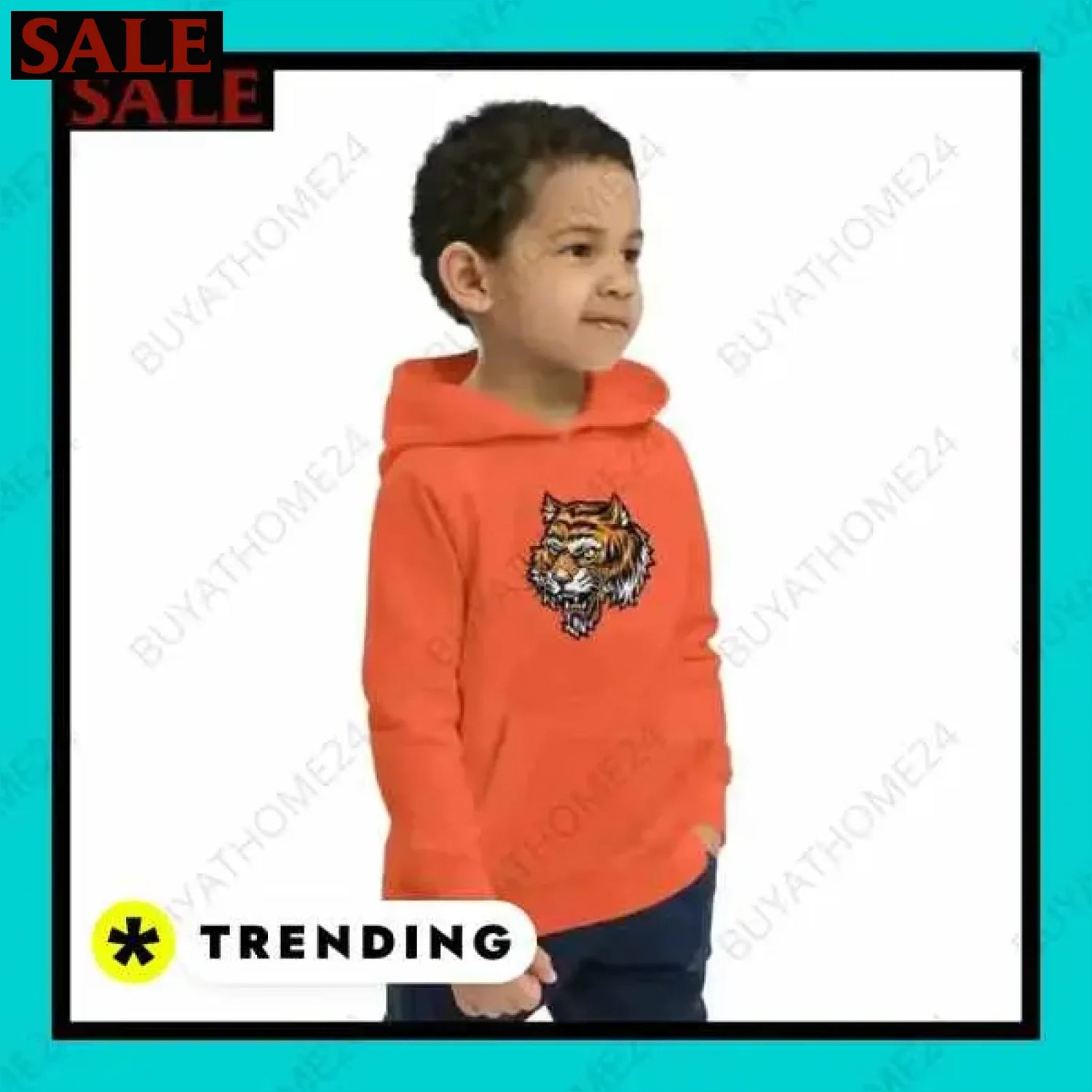 Jungen Hoodie aus Baumwolle bei BuyAtHome24 für Kinder von 4 bis 12 Jahren  Textildruck BUYATHOME24, T-Shirts BUYATHOME24, Hoodies BUYATHOME24,  Hosen BUYATHOME24, Jacken BUYATHOME24, Schuhe BUYATHOME24