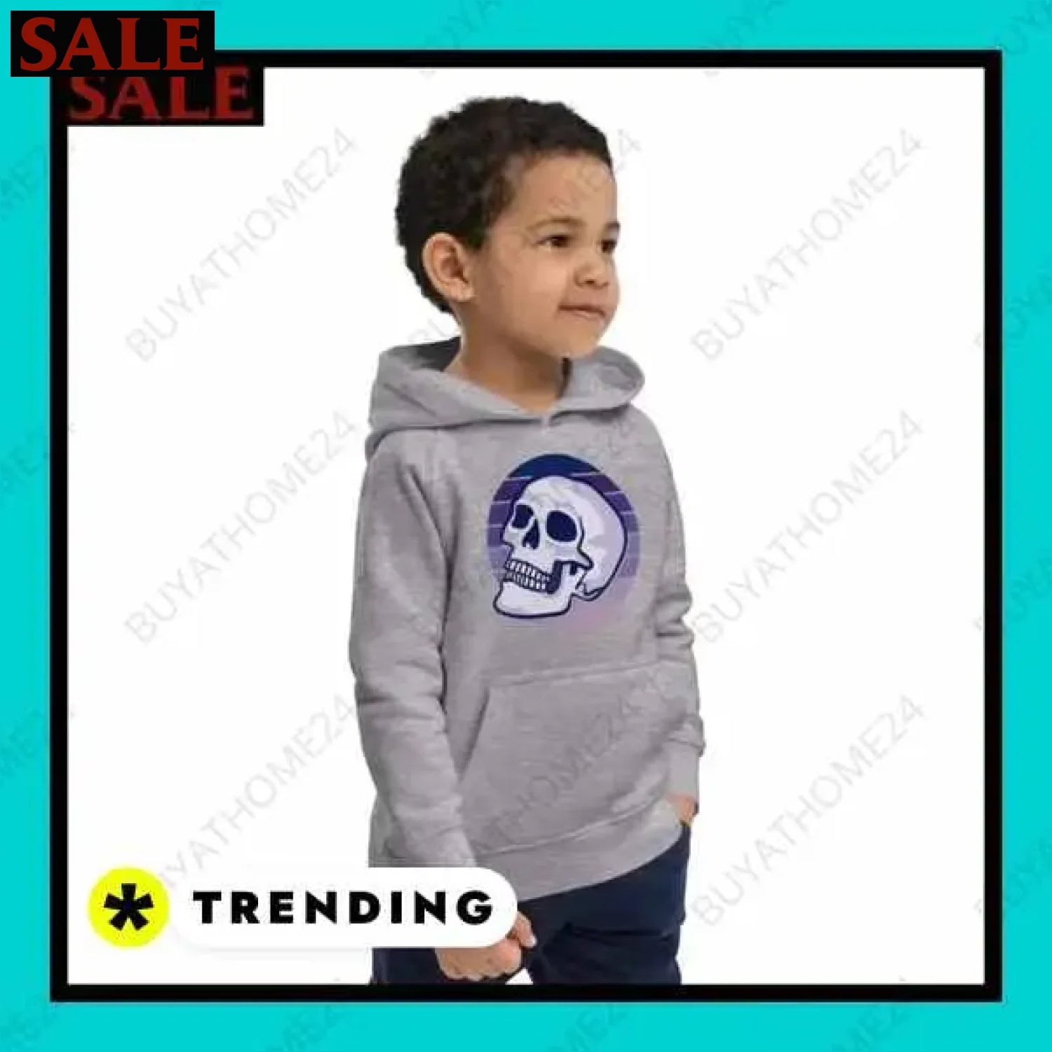 Jungen Hoodie aus Baumwolle bei BUYATHOME24 für Kinder von 4 bis 12 Jahren  Textildruck BUYATHOME24, T-Shirts BUYATHOME24, Hoodies BUYATHOME24,  Hosen BUYATHOME24, Jacken BUYATHOME24, Schuhe BUYATHOME24
