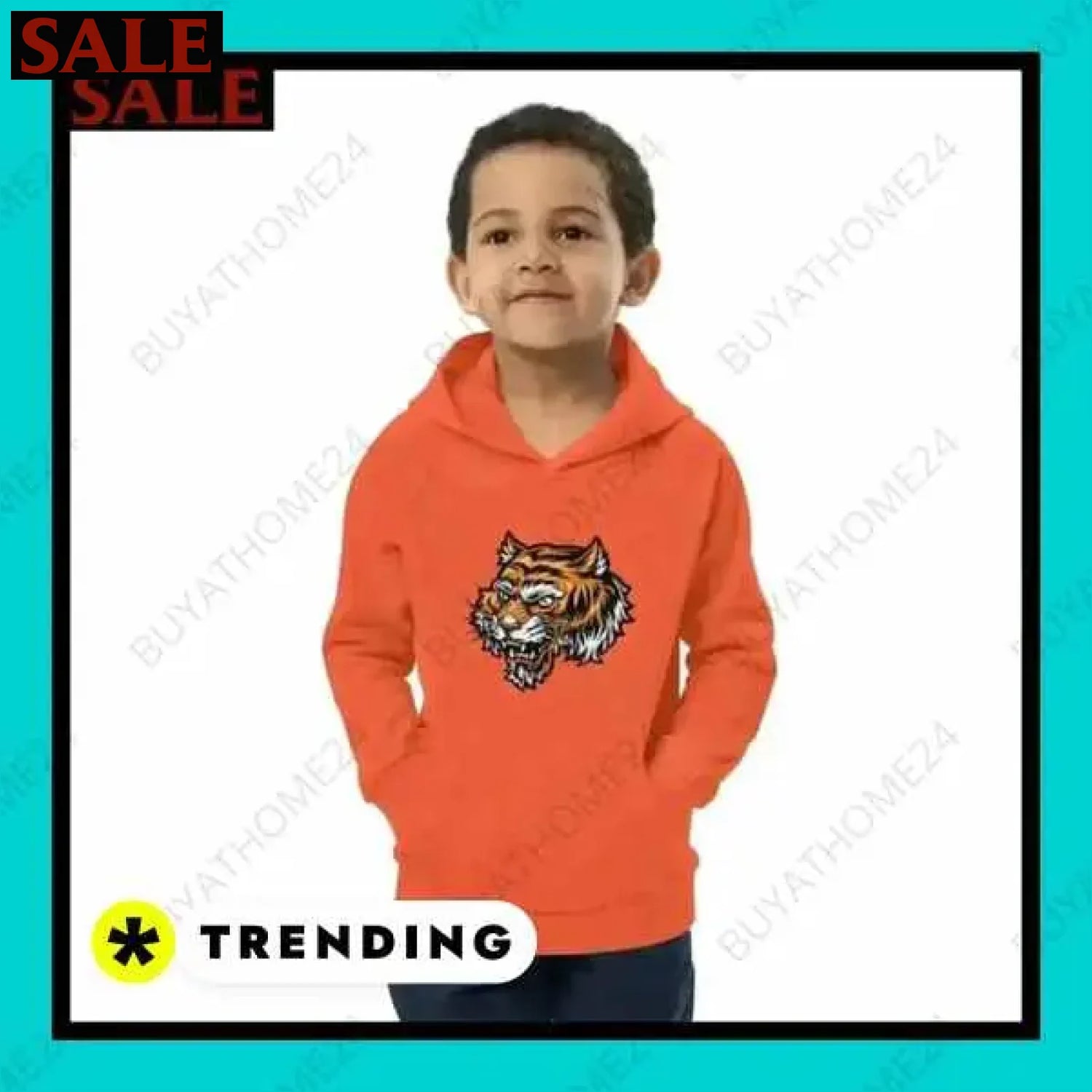 Jungen Hoodie aus Baumwolle bei BuyAtHome24 für Kinder von 4 bis 12 Jahren  Textildruck BUYATHOME24, T-Shirts BUYATHOME24, Hoodies BUYATHOME24,  Hosen BUYATHOME24, Jacken BUYATHOME24, Schuhe BUYATHOME24