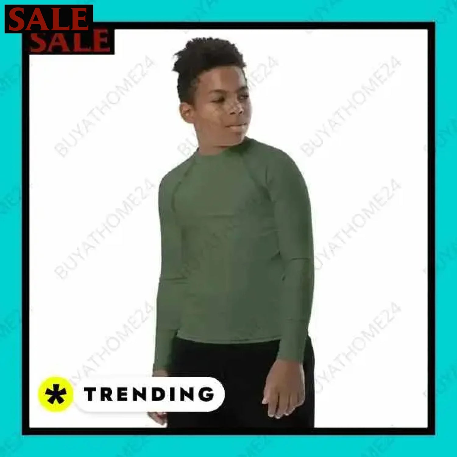 Jungen Langarm Sport T-Shirt bei BuyAtHome24 für Fitness und Freizeit  Textildruck BUYATHOME24, T-Shirts BUYATHOME24, Hoodies BUYATHOME24,  Hosen BUYATHOME24, Jacken BUYATHOME24, Schuhe BUYATHOME24