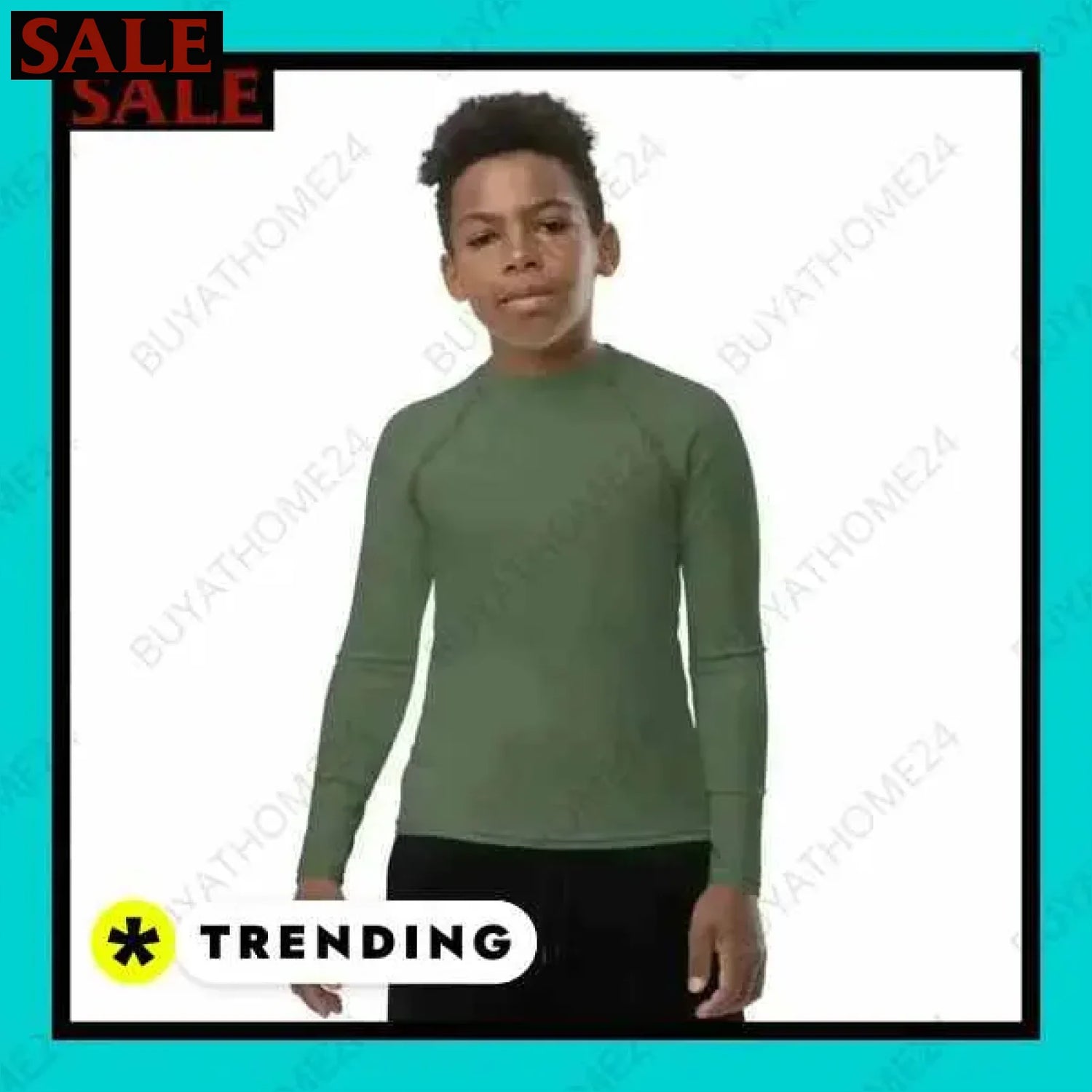 Jungen Langarm Sport T-Shirt bei BuyAtHome24 für Fitness und Freizeit  Textildruck BUYATHOME24, T-Shirts BUYATHOME24, Hoodies BUYATHOME24,  Hosen BUYATHOME24, Jacken BUYATHOME24, Schuhe BUYATHOME24