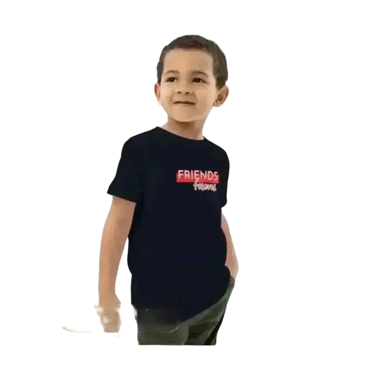 Unisex Rundhalsshirt für Jungen und Mädchen, Kurzarm, grafisches Design, bequem und modisch für Kinder 3-14 Jahre.