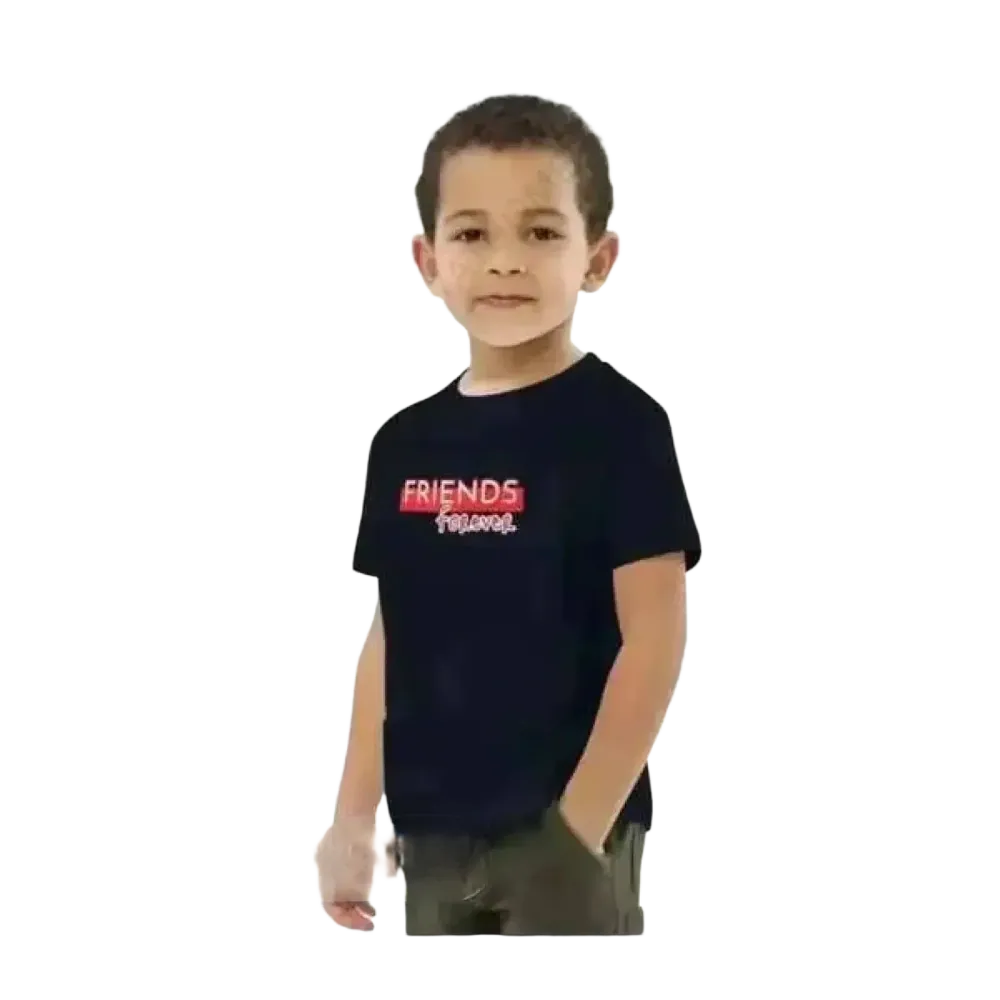 Grafisches Jungen- und Mädchen-Rundhalsshirt, Kurzarm, Unisex, für Kinder 3-14 Jahre, bequem und modisch von BUYATHOME24.