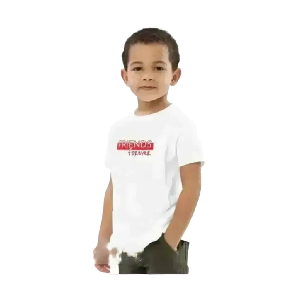 Rundhalsshirt für Jungen und Mädchen, Kurzarm Unisex T-Shirt mit Grafik, bequem und modisch für Kinder 3-14 Jahre