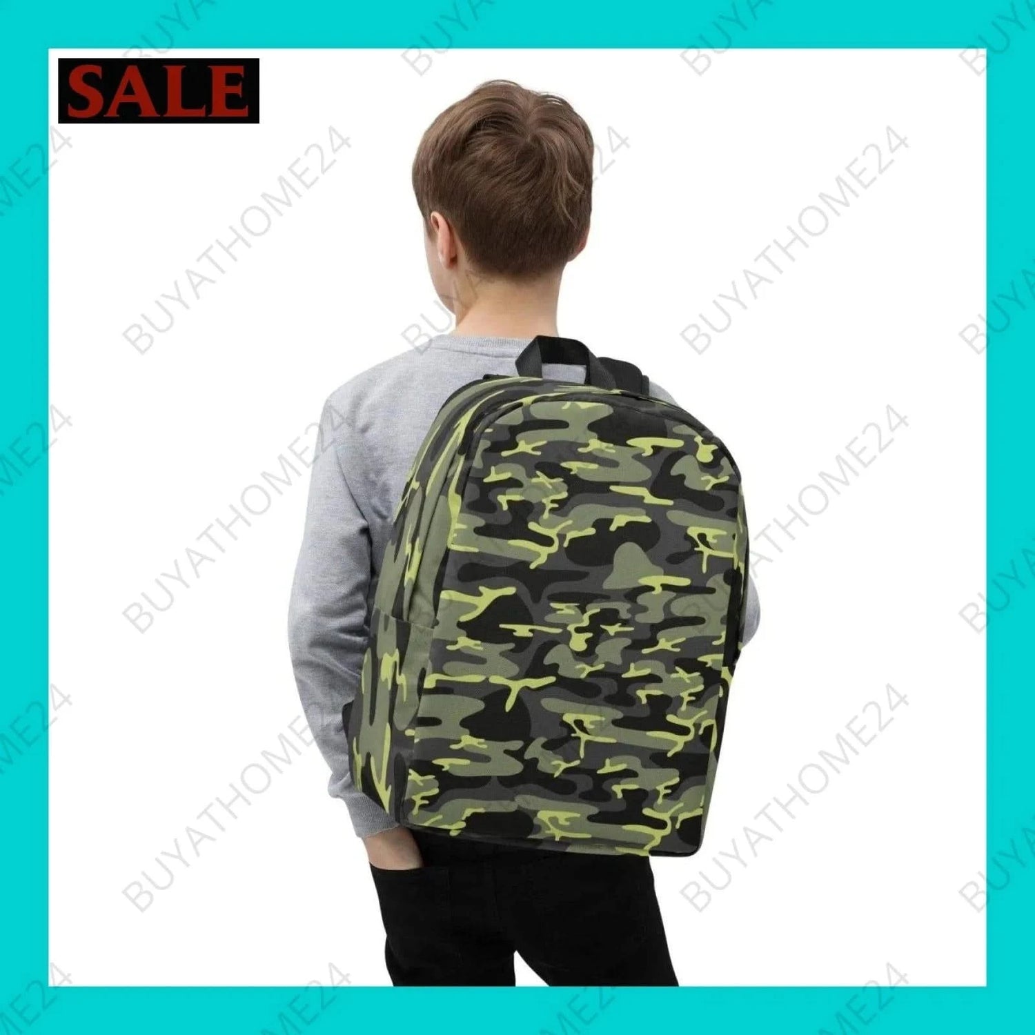 Jungen Rucksack 41 cm × 31 cm × 14 cm - BUYATHOME24 - Textildruck - GERMANY - ACCESSOIRES, Kinder Rucksack