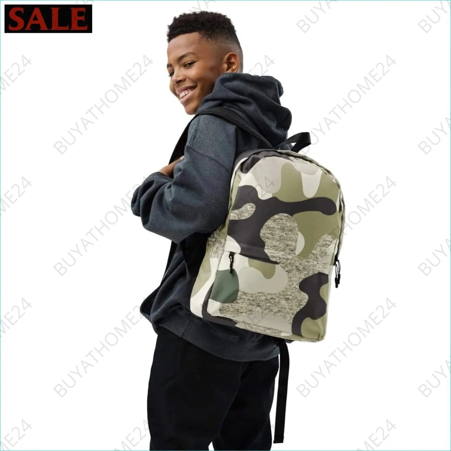 Jungen Rucksack 42 cm × 31 cm × 10 cm - BUYATHOME24 - Textildruck - GERMANY - ACCESSOIRES, Kinder Rucksack