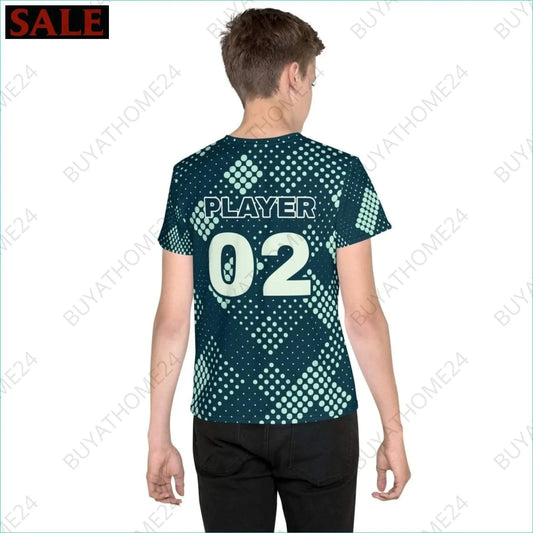 Jungen Sport T-Shirt 134 cm - 170 cm - BUYATHOME24 - Textildruck - GERMANY - Kinder Sport T-Shirt, KINDERMODE & BABYS