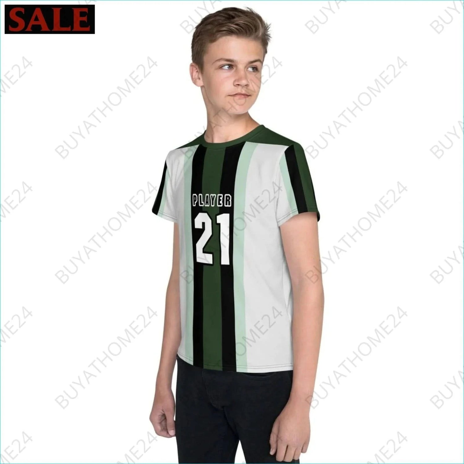 Jungen Sport T-Shirt 134 cm - 170 cm - BUYATHOME24 - Textildruck - GERMANY - Kinder Sport T-Shirt, KINDERMODE & BABYS