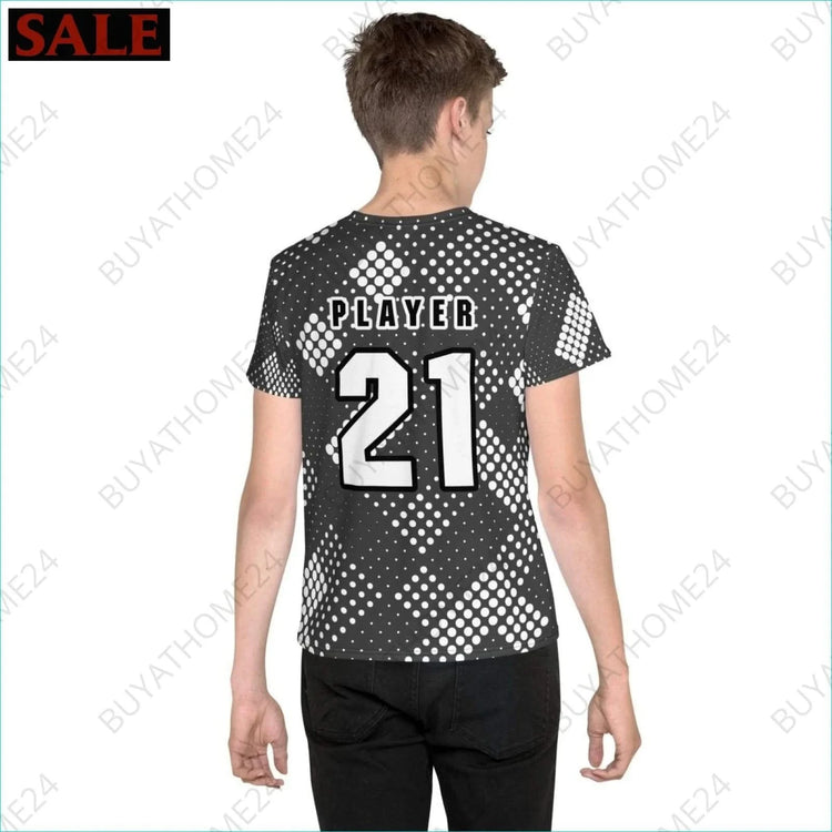 Jungen Sport T-Shirt 134 cm - 170 cm - BUYATHOME24 - Textildruck - GERMANY - Kinder Sport T-Shirt, KINDERMODE & BABYS