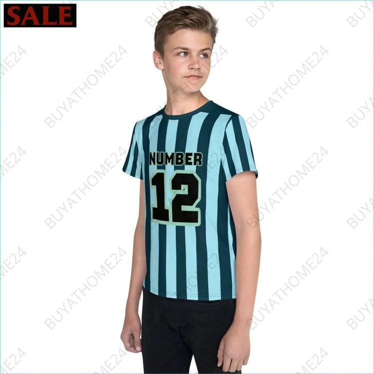 Jungen Sport T-Shirt 134 cm - 170 cm - BUYATHOME24 - Textildruck - GERMANY - Kinder Sport T-Shirt, KINDERMODE & BABYS