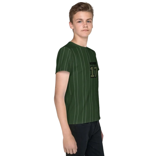 Unisex Kinder-Sportshirt für Jungen, Fußball T-Shirt in 134-170 cm, aus Jersey, von BUYATHOME24, mit Textildruck.