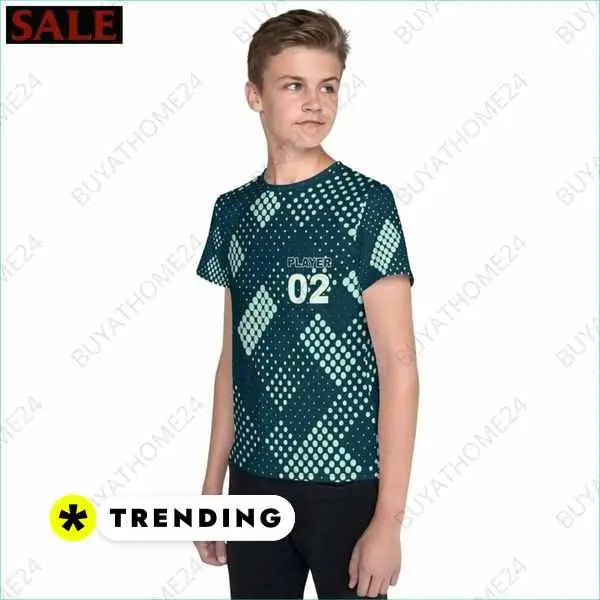jungen-sport-t-shirt-134-cm-170-buyathome24-textildruck-564 - BUYATHOME24®
