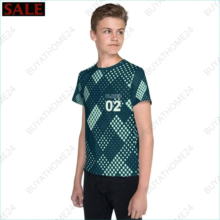 Jungen Sport T-Shirt 134 cm - 170 cm - BUYATHOME24 - Textildruck - GERMANY - Kinder Sport T-Shirt, KINDERMODE & BABYS