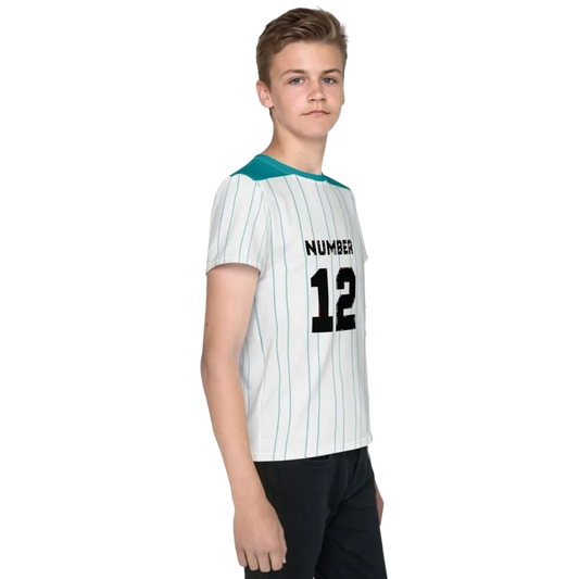 Unisex Kinder Fußball Sportshirt in Größe 134-170 cm, bequemes Jersey-T-Shirt mit Textildruck, ideal für Jungen, von BUYATHOME24.