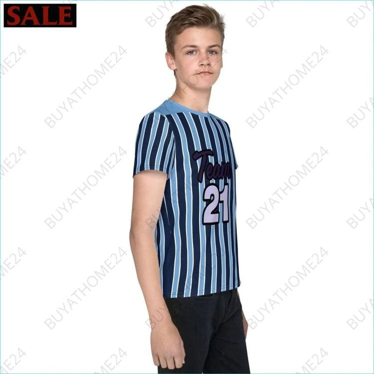 Jungen Sport T-Shirt 134 cm - 170 cm - BUYATHOME24 - Textildruck - GERMANY - Kinder Sport T-Shirt, KINDERMODE & BABYS