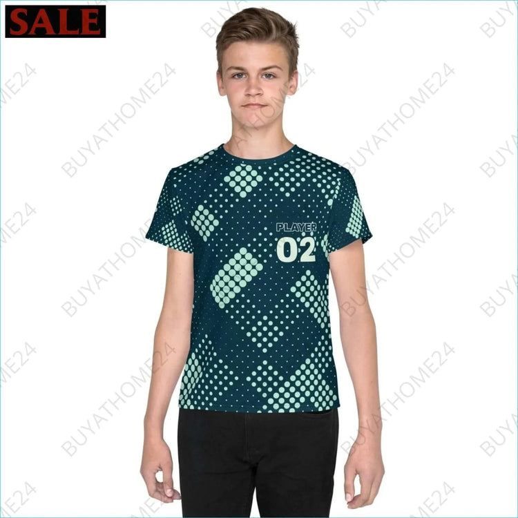 Jungen Sport T-Shirt 134 cm - 170 cm - BUYATHOME24 - Textildruck - GERMANY - Kinder Sport T-Shirt, KINDERMODE & BABYS