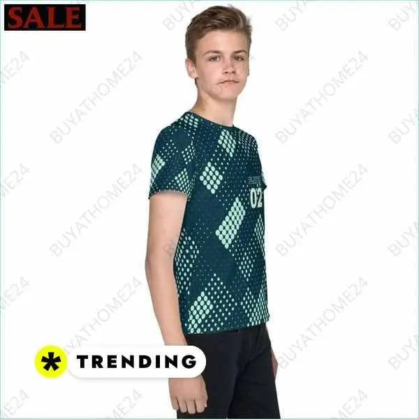 jungen-sport-t-shirt-134-cm-170-buyathome24-textildruck-831 - BUYATHOME24®