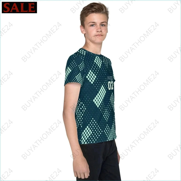 Jungen Sport T-Shirt 134 cm - 170 cm - BUYATHOME24 - Textildruck - GERMANY - Kinder Sport T-Shirt, KINDERMODE & BABYS