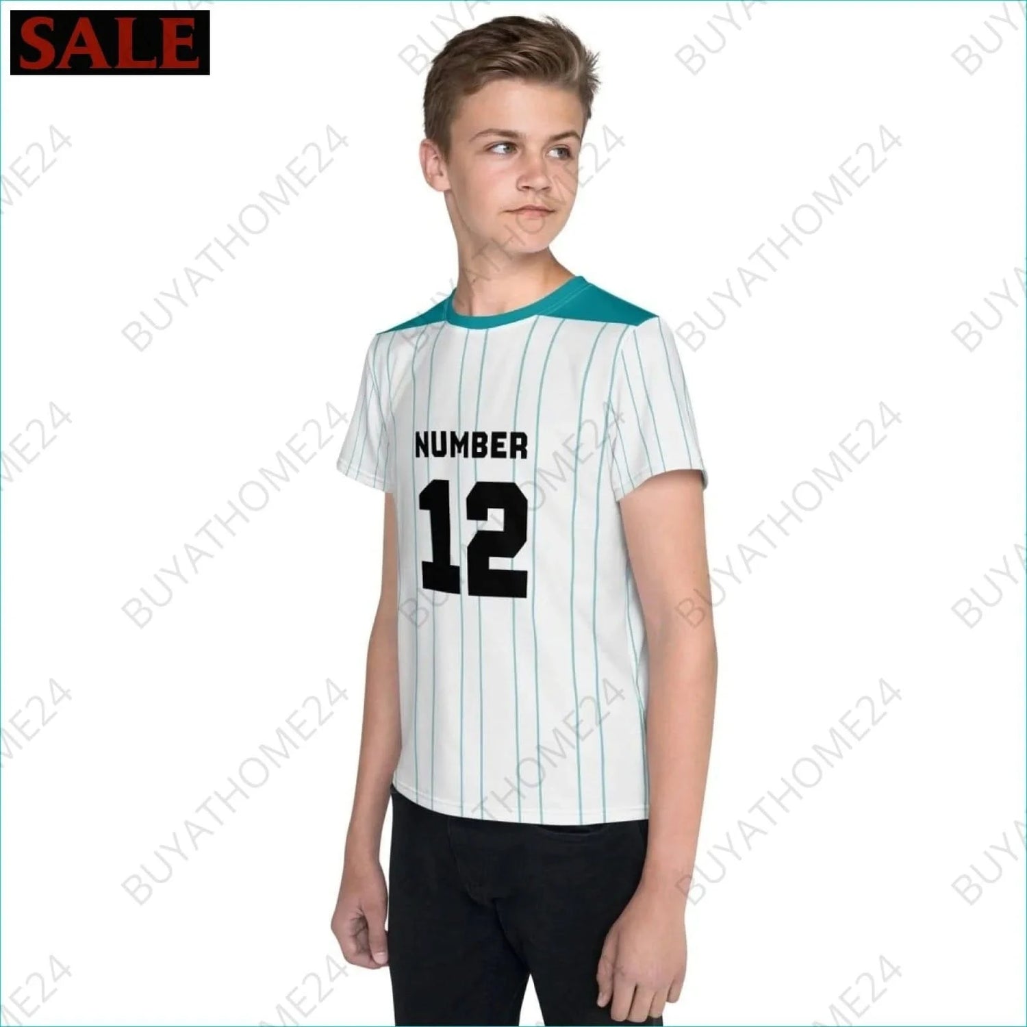 Jungen Sport T-Shirt 134 cm - 170 cm - BUYATHOME24 - Textildruck - GERMANY - Kinder Sport T-Shirt, KINDERMODE & BABYS