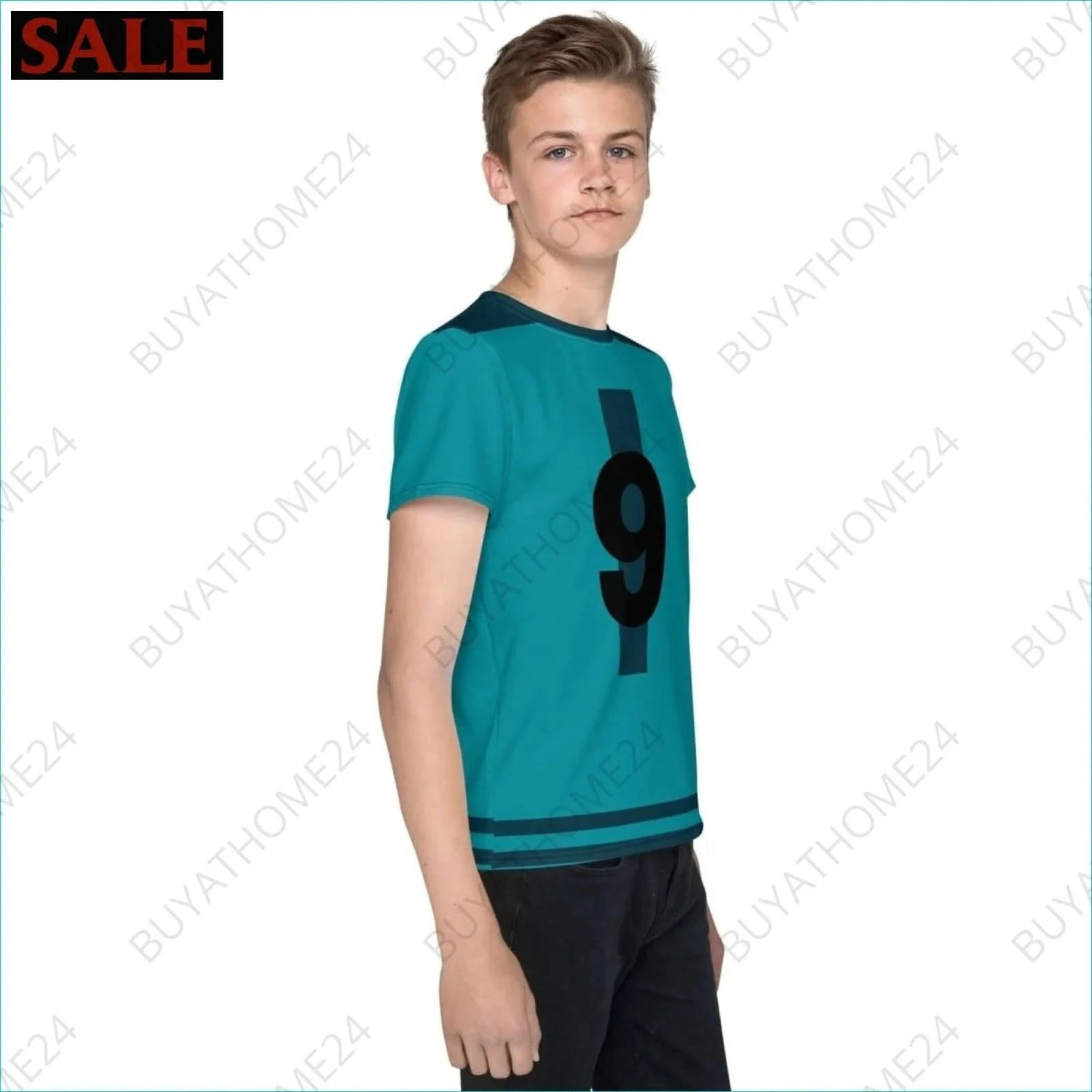 Jungen Sport T-Shirt 134 cm - 170 cm - BUYATHOME24 - Textildruck - GERMANY - Kinder Sport T-Shirt, KINDERMODE & BABYS