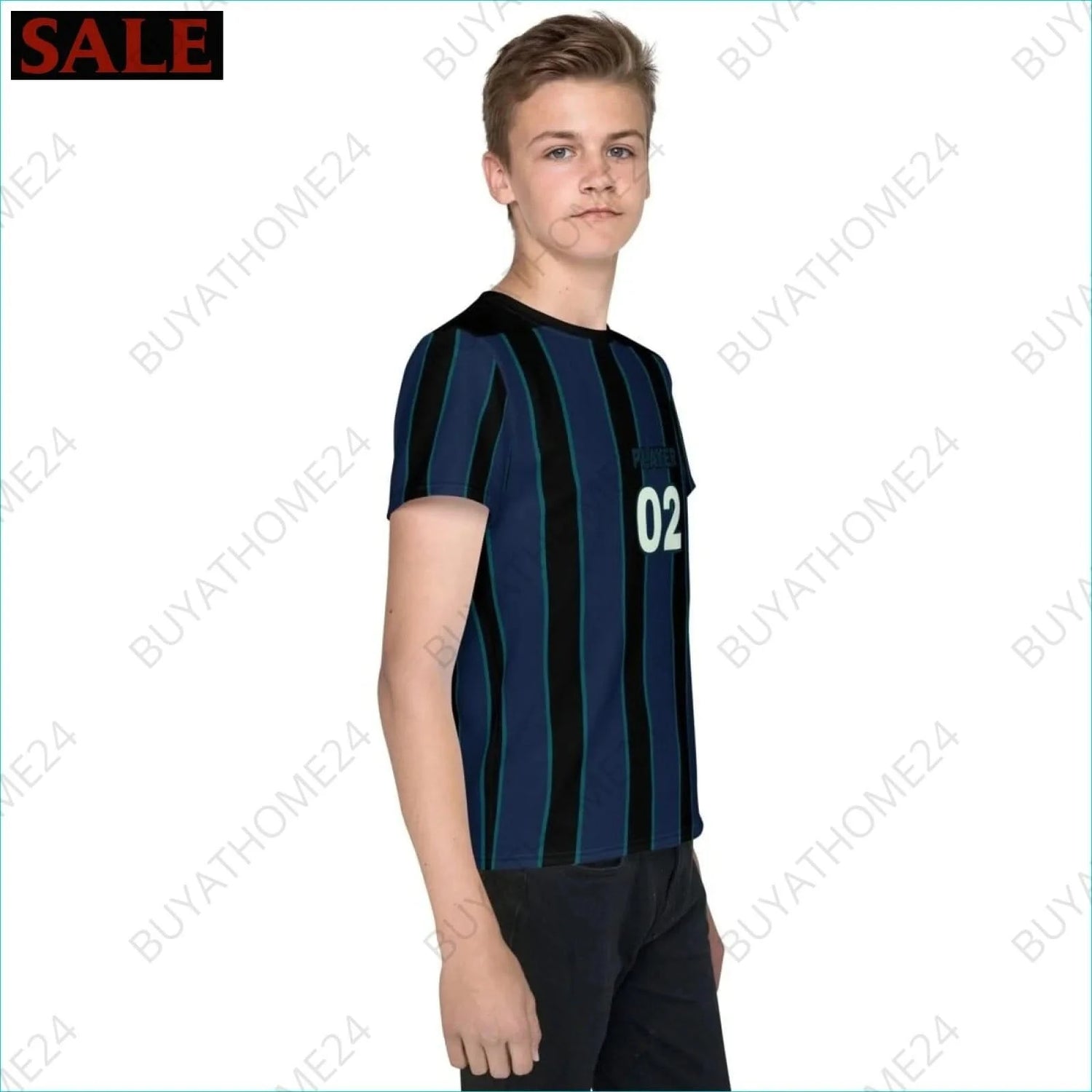 Jungen Sport T-Shirt 134 cm - 170 cm - BUYATHOME24 - Textildruck - GERMANY - Kinder Sport T-Shirt, KINDERMODE & BABYS