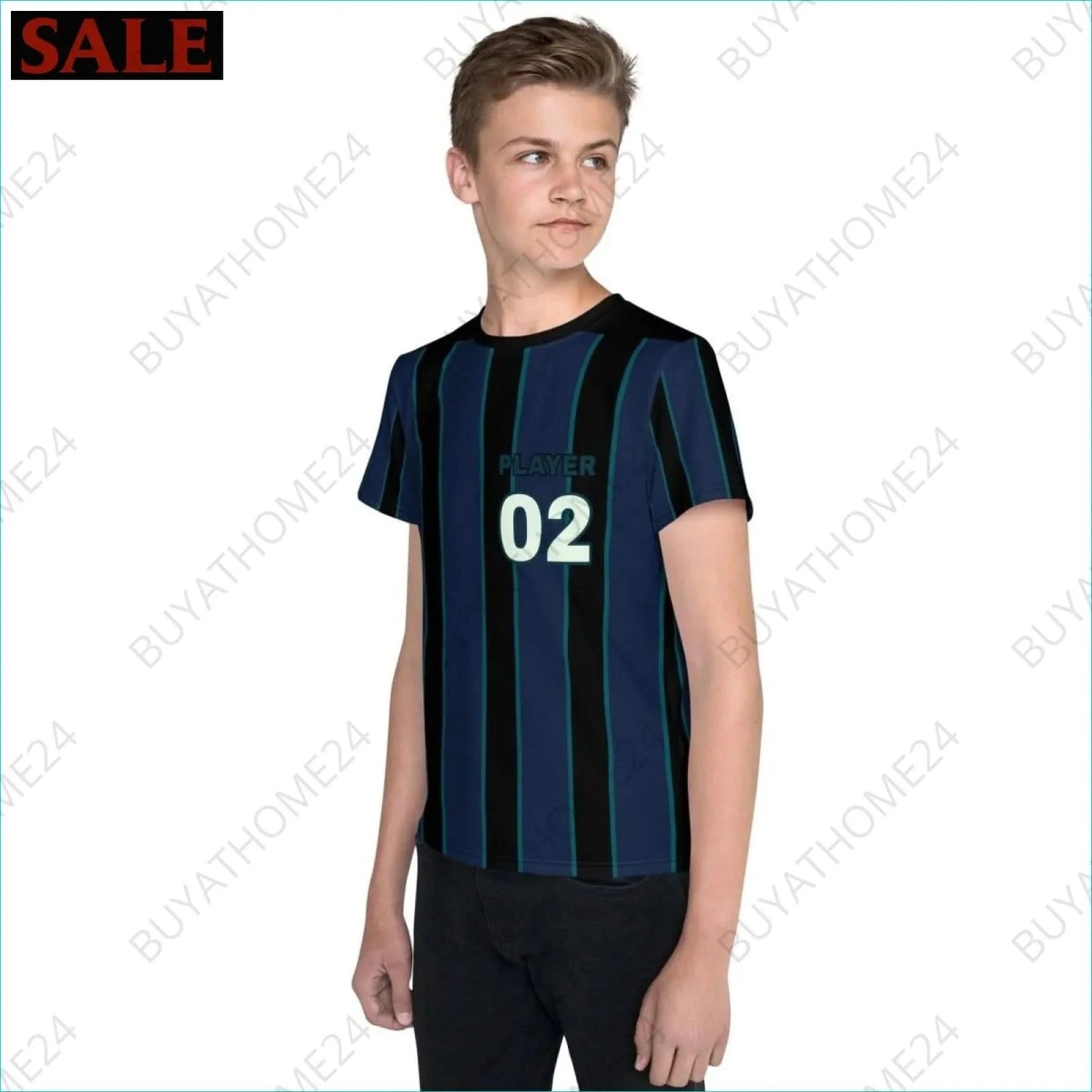 Jungen Sport T-Shirt 134 cm - 170 cm - BUYATHOME24 - Textildruck - GERMANY - Kinder Sport T-Shirt, KINDERMODE & BABYS