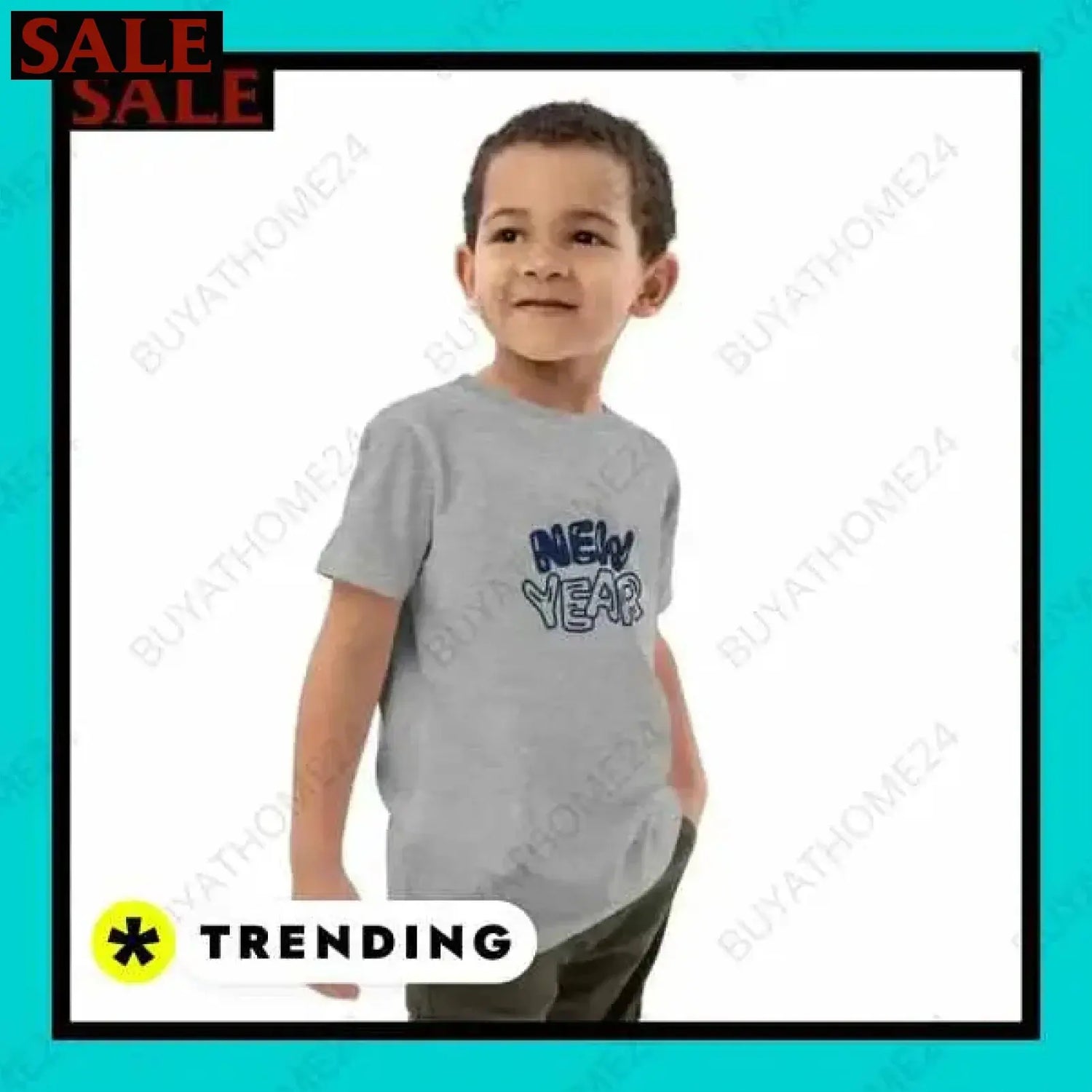 SALE % Rundhalsshirts I Kurzarm Grafik Unisex T-Shirt 3-14 Jahre BUYATHOME24®