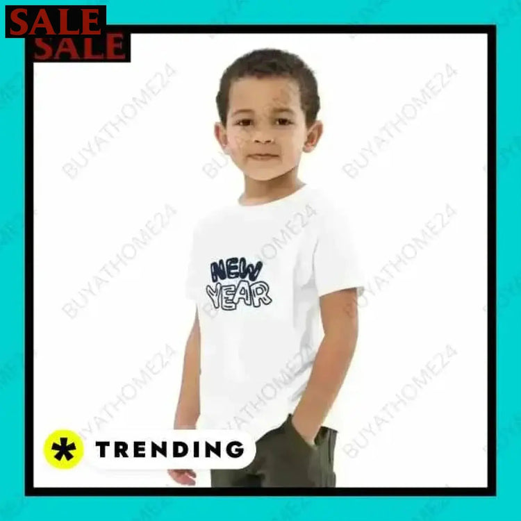SALE % Rundhalsshirts I Kurzarm Grafik Unisex T-Shirt 3-14 Jahre BUYATHOME24®