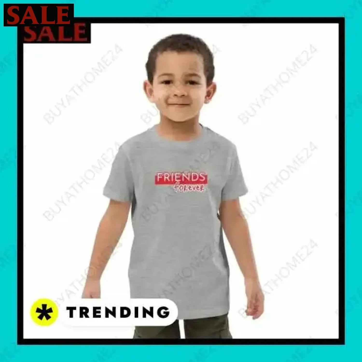 SALE % Rundhalsshirts I Kurzarm Grafik Unisex T-Shirt 3-14 Jahre BUYATHOME24®