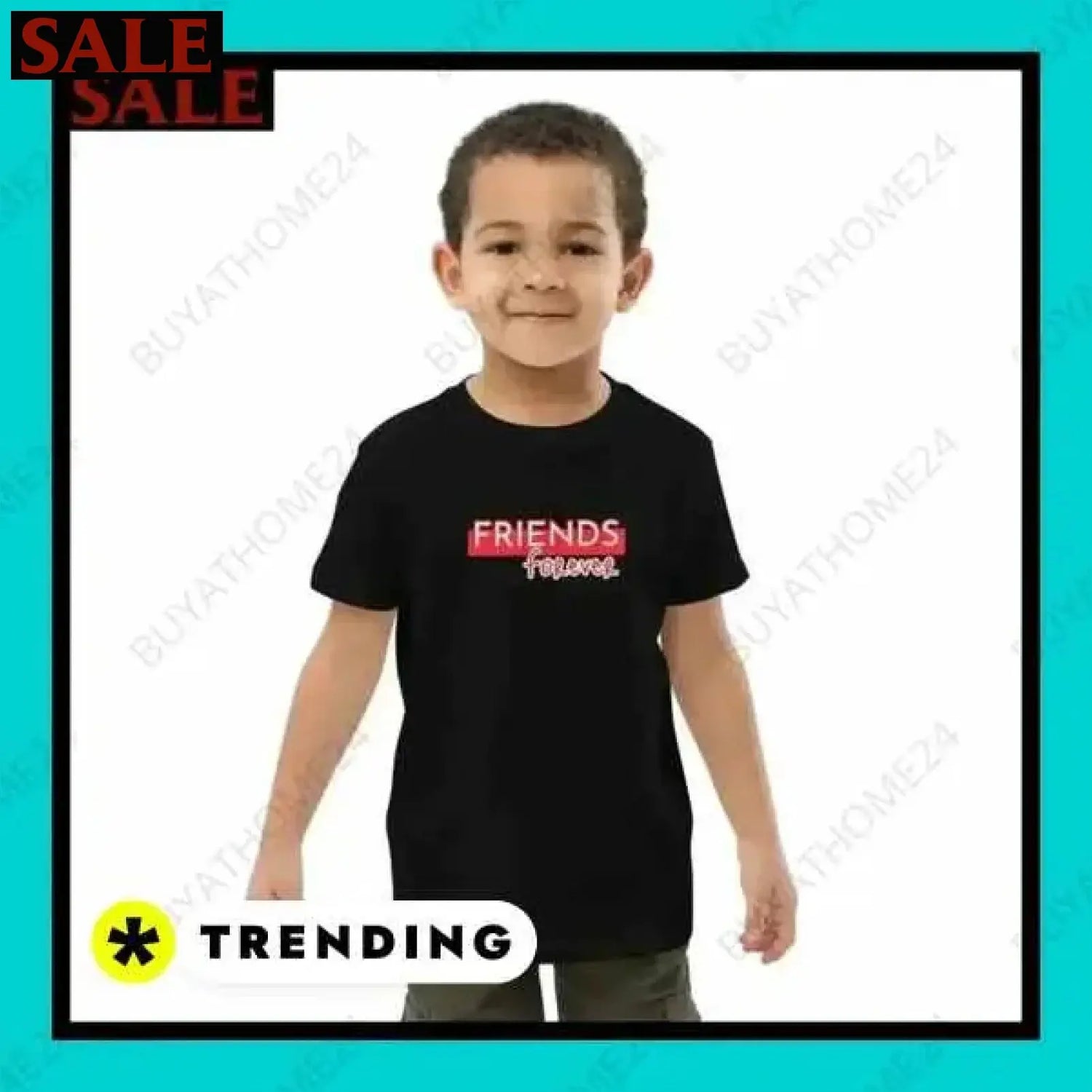 SALE % Rundhalsshirts I Kurzarm Grafik Unisex T-Shirt 3-14 Jahre BUYATHOME24®