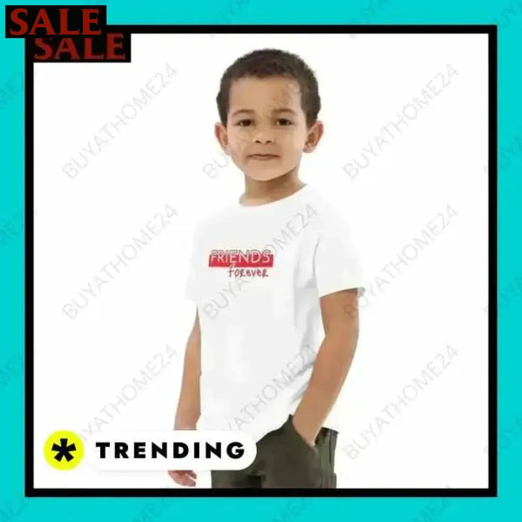 SALE % Rundhalsshirts I Kurzarm Grafik Unisex T-Shirt 3-14 Jahre BUYATHOME24®